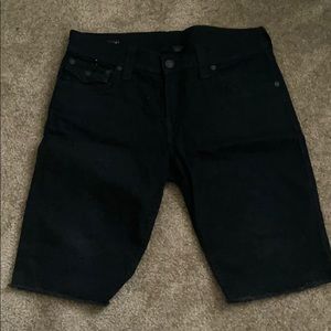 True religion denim shorts